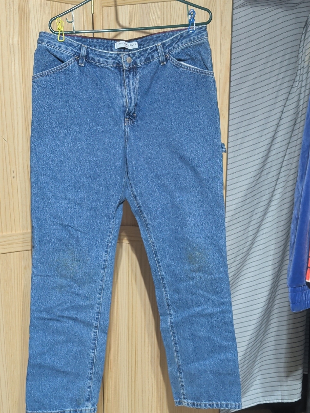 Tommy Hilfiger Medium Blue Denim Jeans with Red Trim